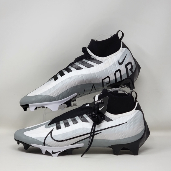 Nike Vapor Edge Pro 360 White Black Pure Platinum Football Cleats Men Size 13 main image 5